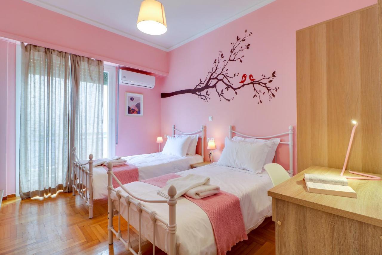 Spacious Central Flat☆3Min To Metro☆Ac|Netflix|Pc Atény Exteriér fotografie