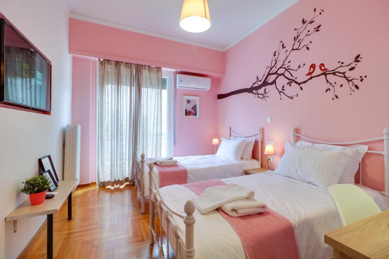 Spacious Central Flat☆3Min To Metro☆Ac|Netflix|Pc Atény Exteriér fotografie