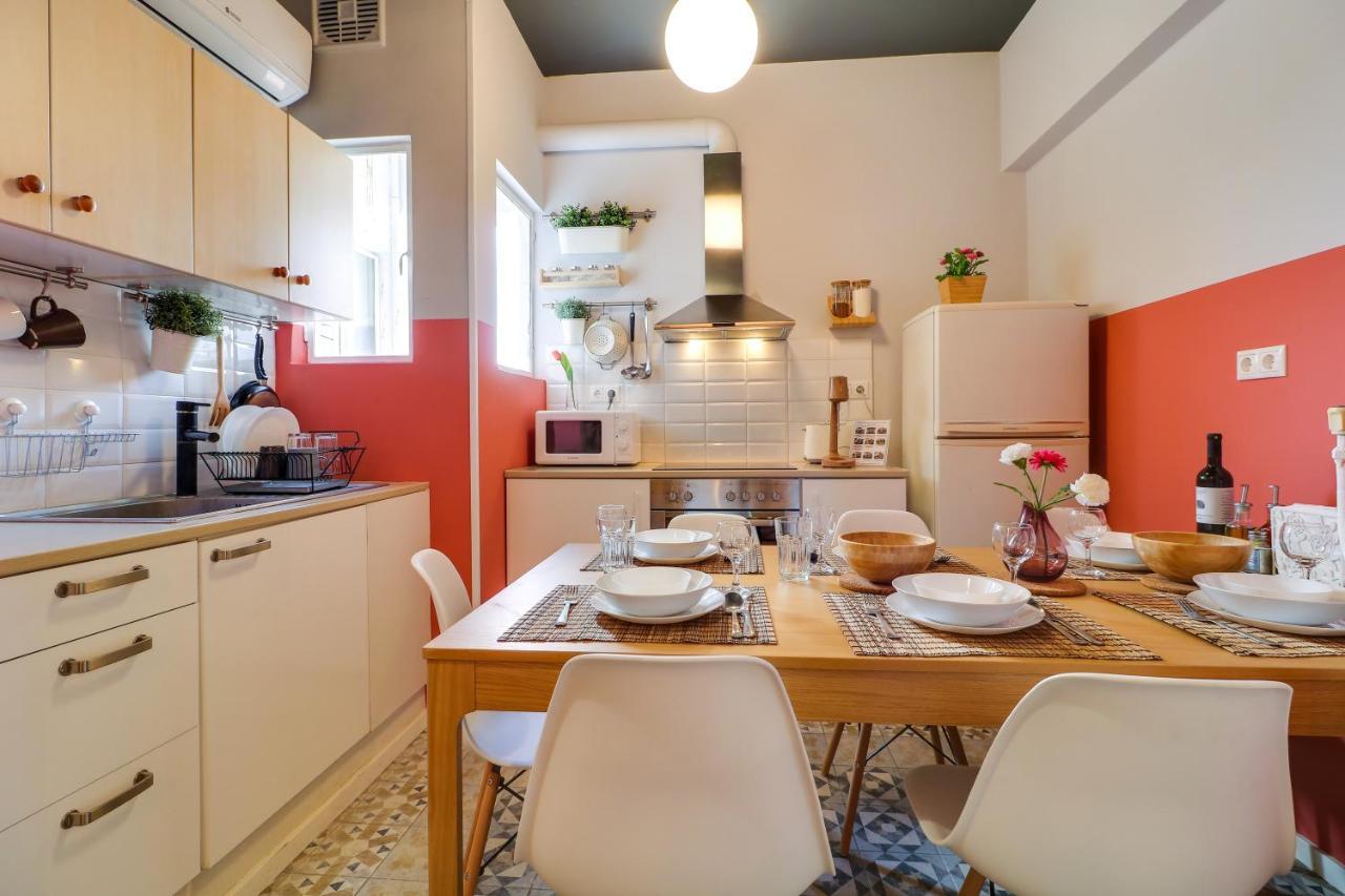 Spacious Central Flat☆3Min To Metro☆Ac|Netflix|Pc Atény Exteriér fotografie