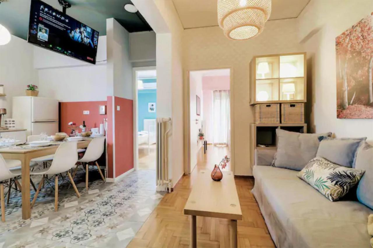 Spacious Central Flat☆3Min To Metro☆Ac|Netflix|Pc Atény Exteriér fotografie