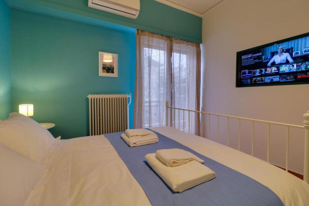 Spacious Central Flat☆3Min To Metro☆Ac|Netflix|Pc Atény Exteriér fotografie